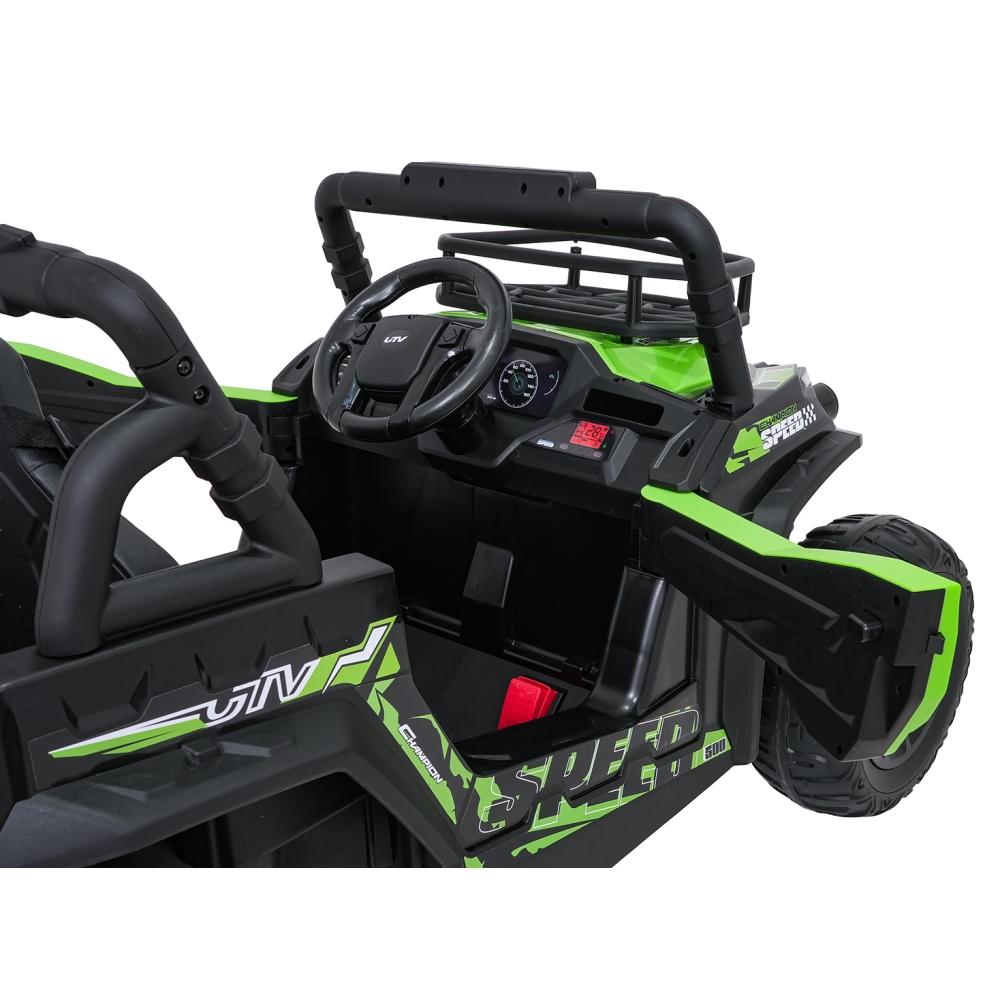 Elektromobilis UTV LIFT, Green-Elektromobiliai vaikams, Keturračiai ir bagiai-e-vaikas
