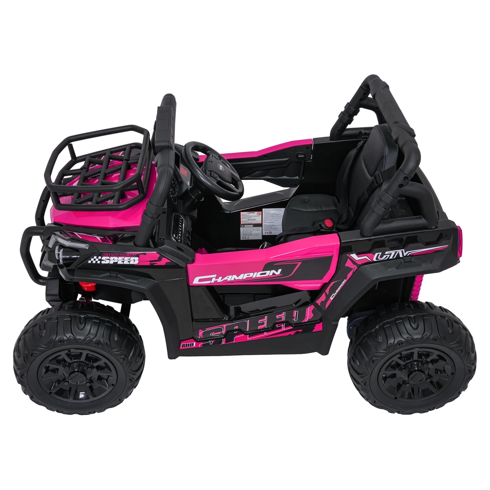 Elektromobilis UTV LIFT, Pink-Elektromobiliai vaikams, Keturračiai ir bagiai-e-vaikas