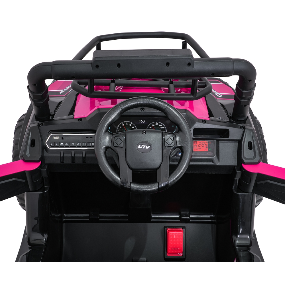 Elektromobilis UTV LIFT, Pink-Elektromobiliai vaikams, Keturračiai ir bagiai-e-vaikas
