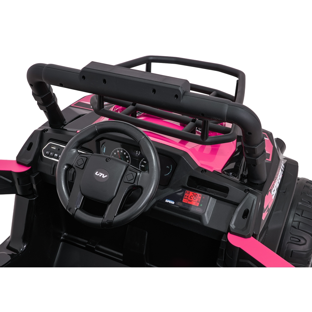 Elektromobilis UTV LIFT, Pink-Elektromobiliai vaikams, Keturračiai ir bagiai-e-vaikas