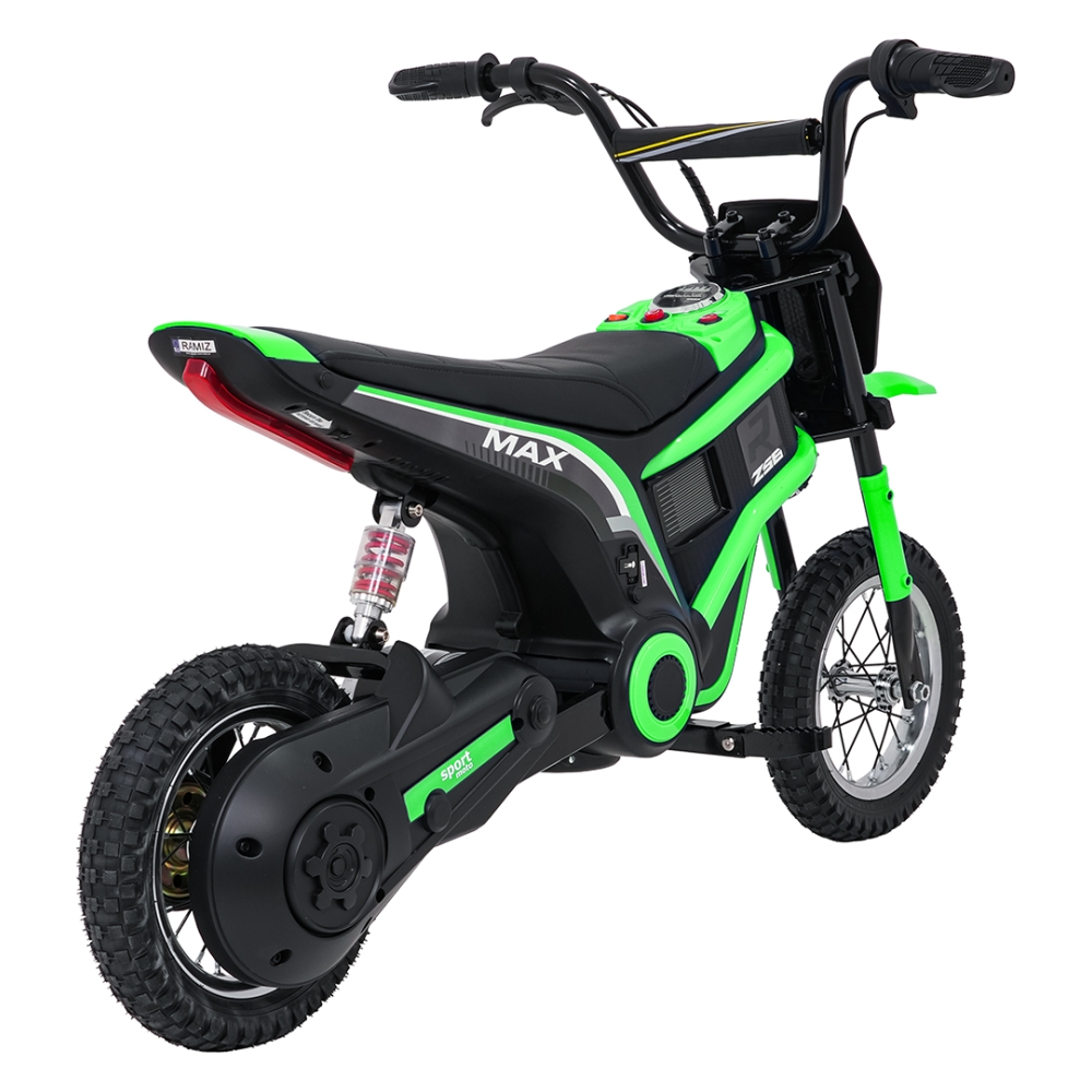Elektrinis motociklas Motor RZ56 MAX, Green-Elektromobiliai vaikams, Motociklai-e-vaikas