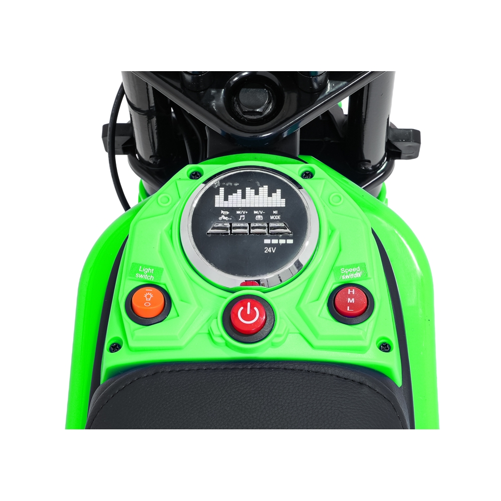 Elektrinis motociklas Motor RZ56 MAX, Green-Elektromobiliai vaikams, Motociklai-e-vaikas