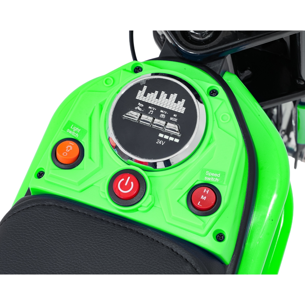 Elektrinis motociklas Motor RZ56 MAX, Green-Elektromobiliai vaikams, Motociklai-e-vaikas