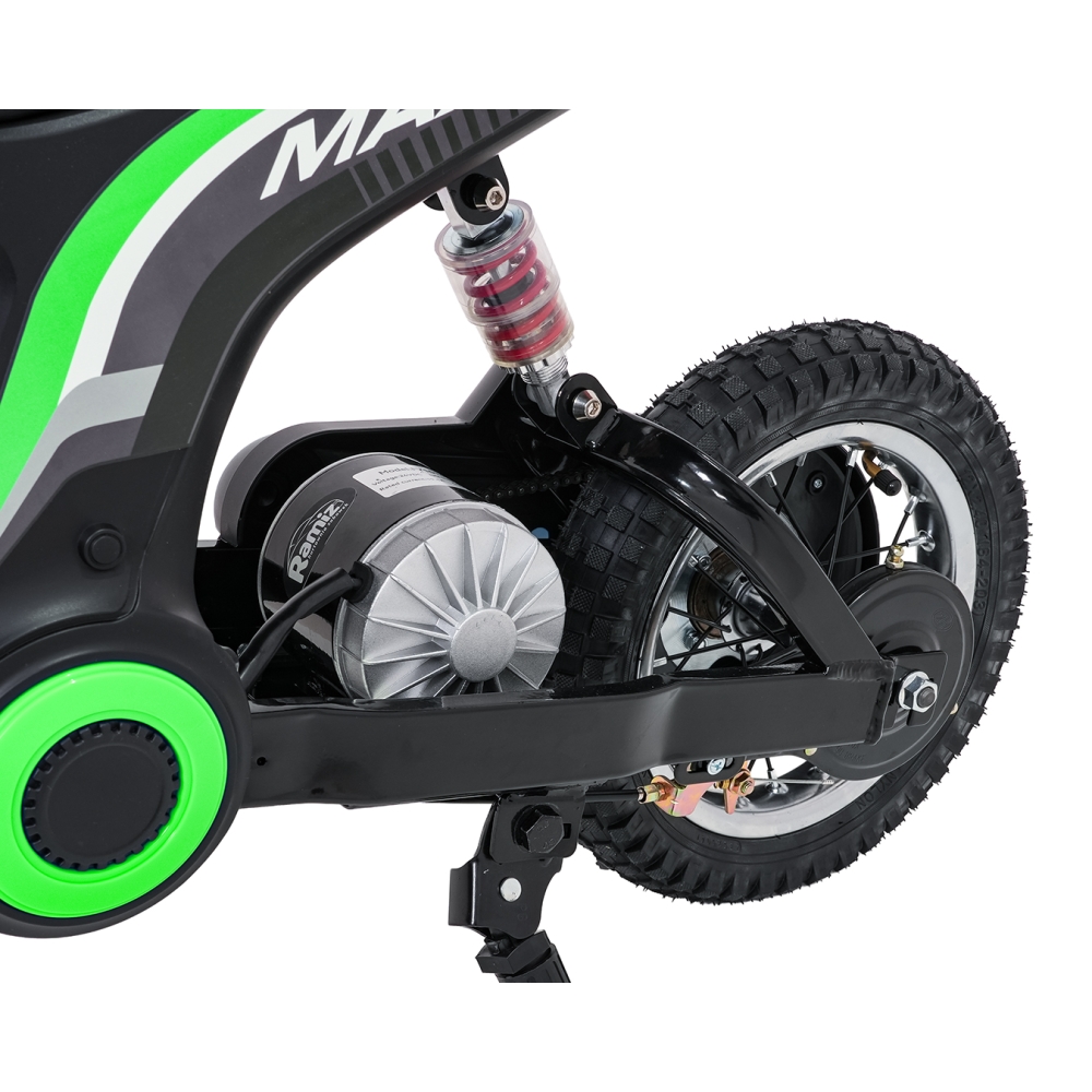 Elektrinis motociklas Motor RZ56 MAX, Green-Elektromobiliai vaikams, Motociklai-e-vaikas