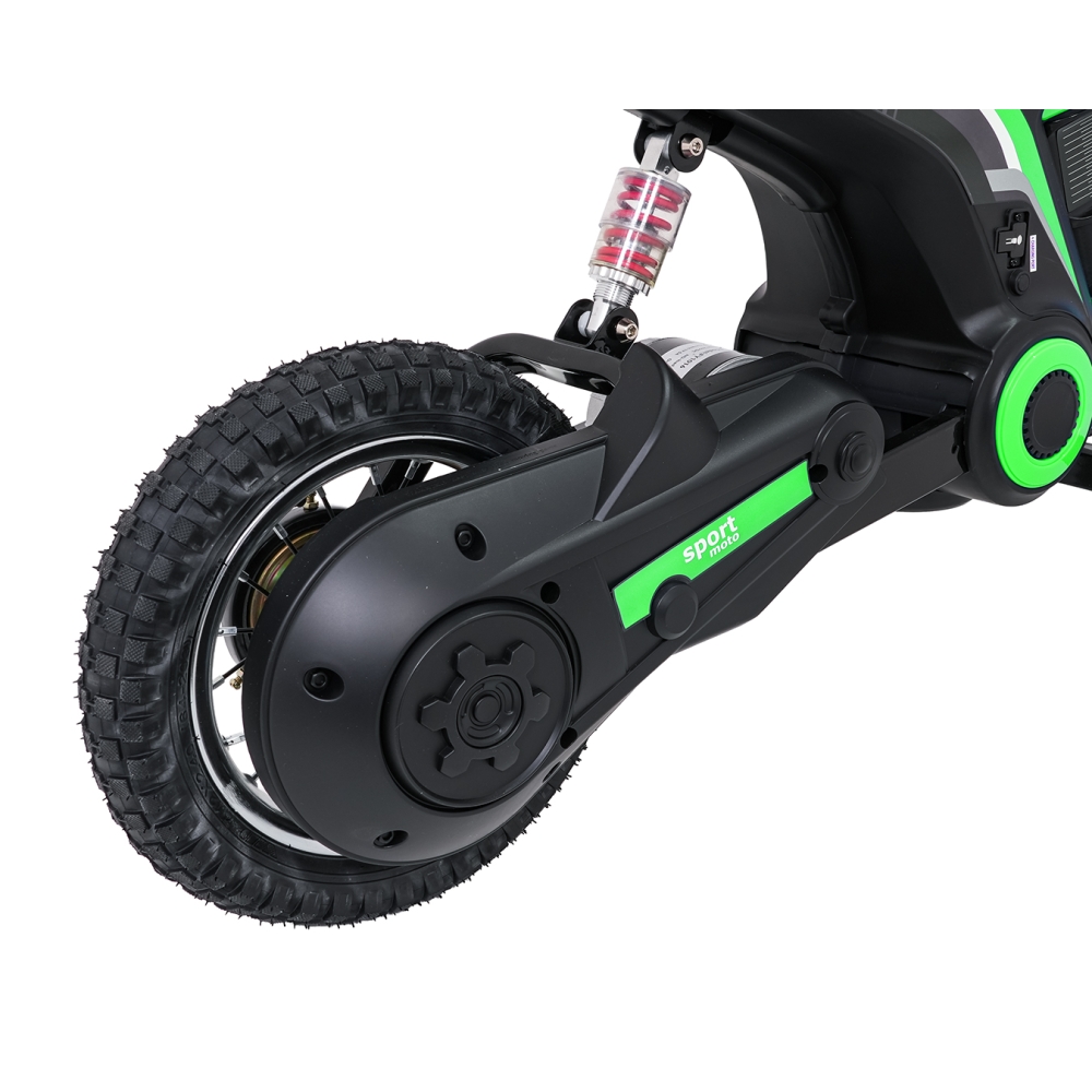 Elektrinis motociklas Motor RZ56 MAX, Green-Elektromobiliai vaikams, Motociklai-e-vaikas