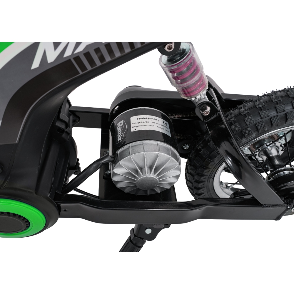 Elektrinis motociklas Motor RZ56 MAX, Green-Elektromobiliai vaikams, Motociklai-e-vaikas