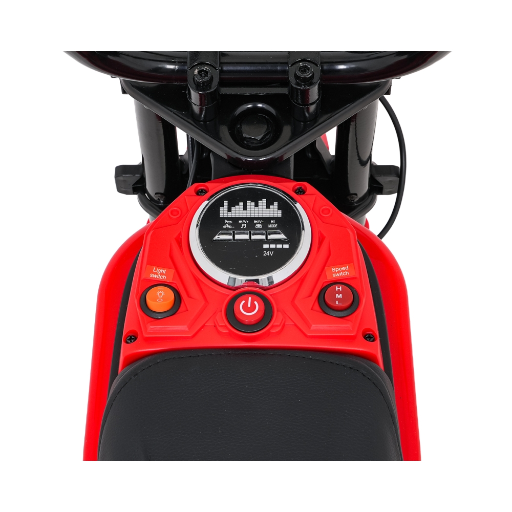 Elektrinis motociklas Motor RZ56 MAX, Red-Elektromobiliai vaikams, Motociklai-e-vaikas