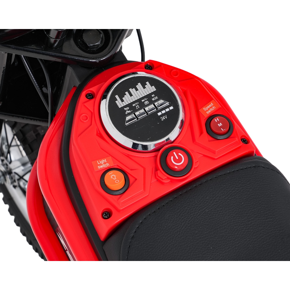 Elektrinis motociklas Motor RZ56 MAX, Red-Elektromobiliai vaikams, Motociklai-e-vaikas