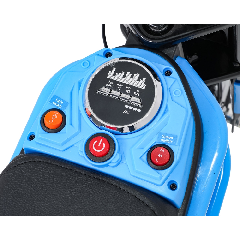 Elektrinis motociklas Motor RZ56 MAX, Blue-Elektromobiliai vaikams, Motociklai-e-vaikas