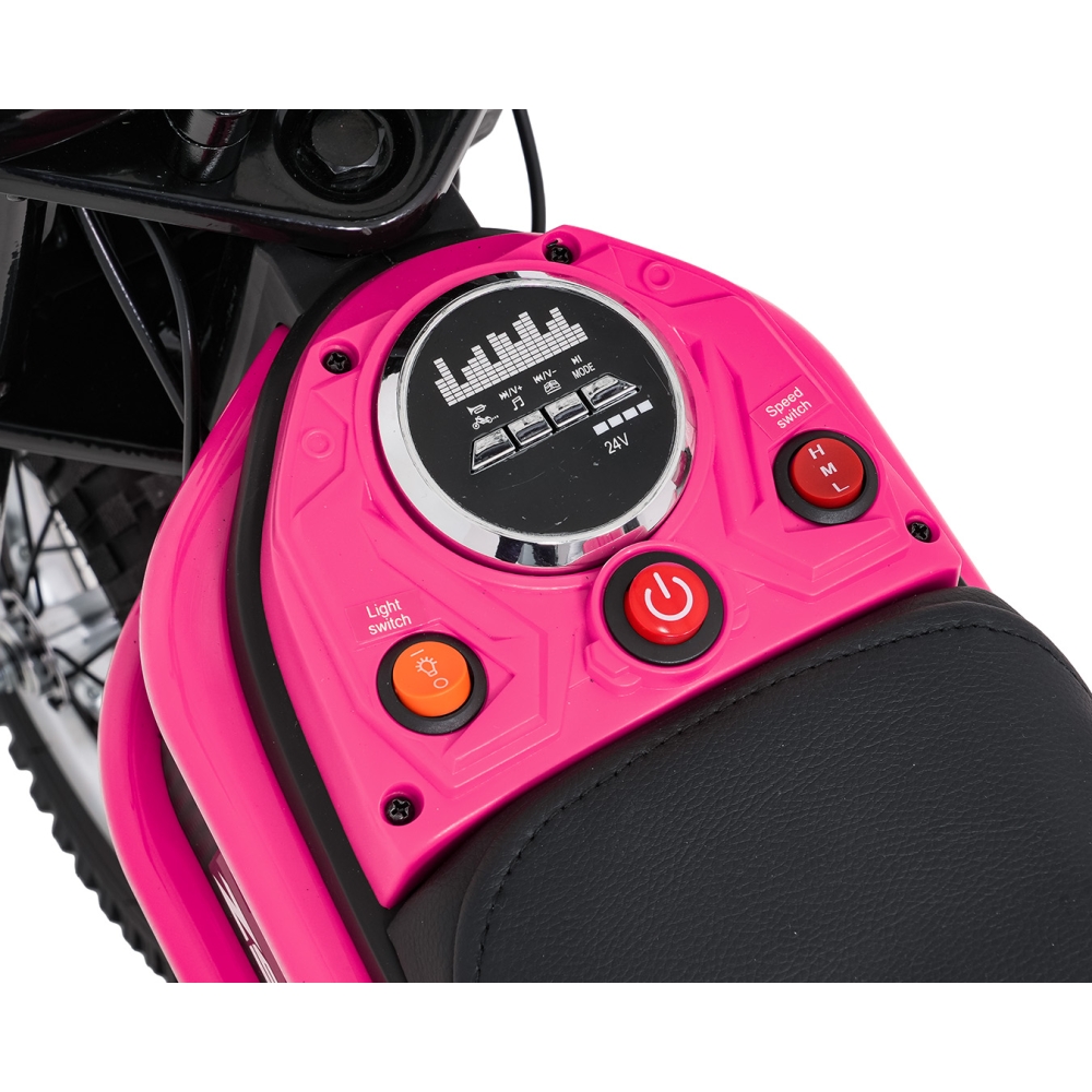 Elektrinis motociklas Motor RZ56 MAX, Pink-Elektromobiliai vaikams, Motociklai-e-vaikas