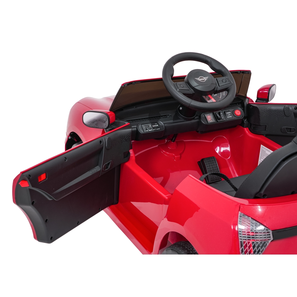 Elektromobilis Mini Cooper, Red-Elektromobiliai vaikams, Mašinos-e-vaikas