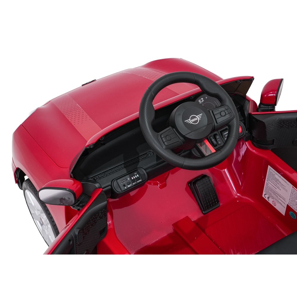 Elektromobilis Mini Cooper, Red-Elektromobiliai vaikams, Mašinos-e-vaikas