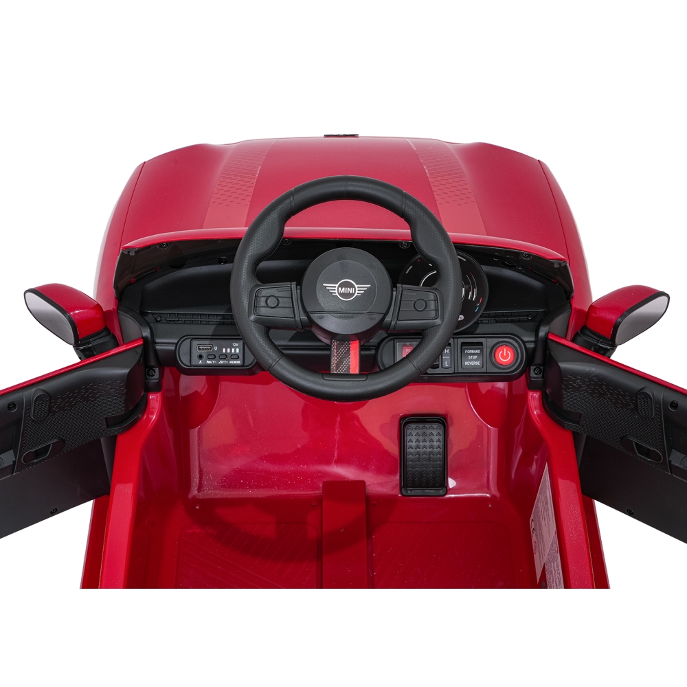 Elektromobilis Mini Cooper, Red-Elektromobiliai vaikams, Mašinos-e-vaikas