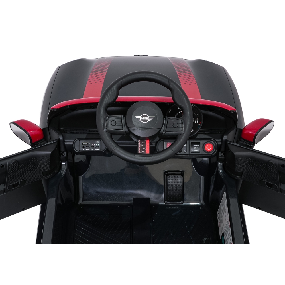 Elektromobilis Mini Cooper, Black-Elektromobiliai vaikams, Mašinos-e-vaikas