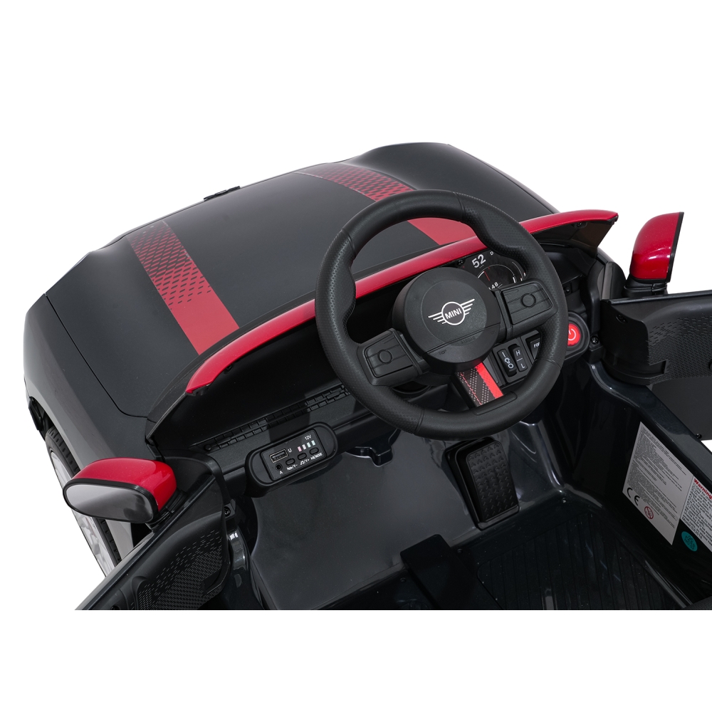 Elektromobilis Mini Cooper, Black-Elektromobiliai vaikams, Mašinos-e-vaikas