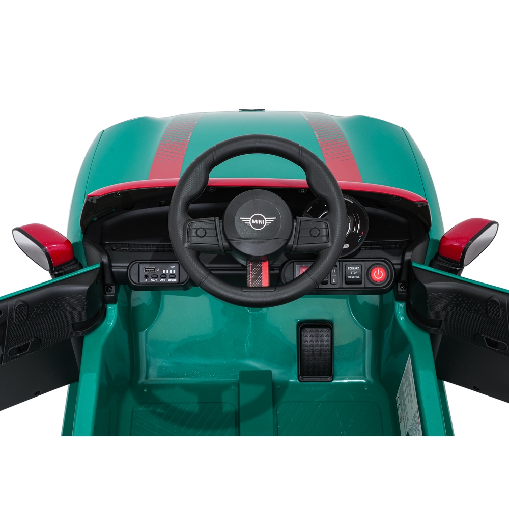 Elektromobilis Mini Cooper, Green-Elektromobiliai vaikams, Mašinos-e-vaikas