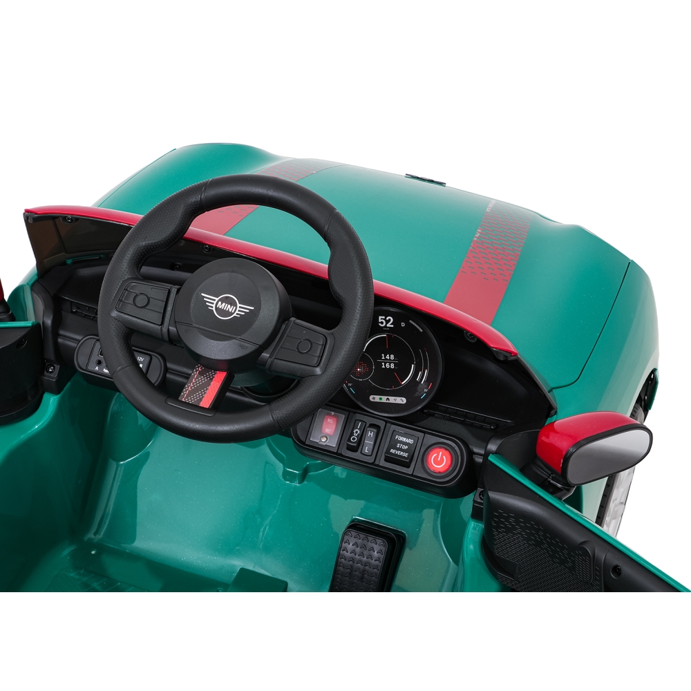 Elektromobilis Mini Cooper, Green-Elektromobiliai vaikams, Mašinos-e-vaikas