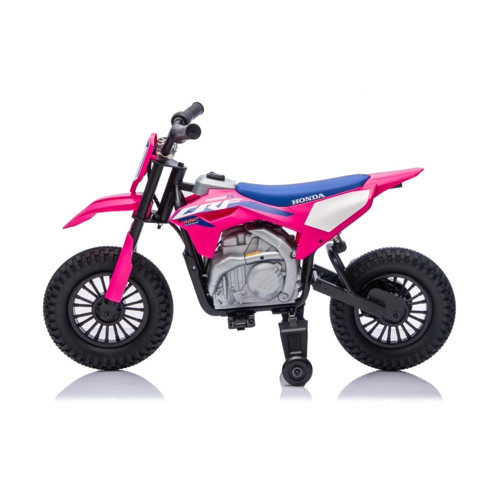 Elektrinis motociklas HONDA CFR450R, Pink-Elektromobiliai vaikams, Motociklai-e-vaikas