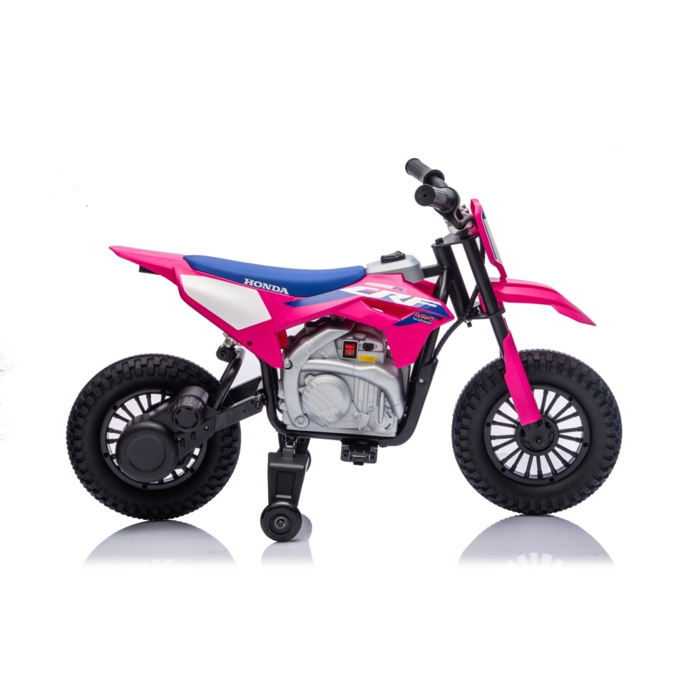 Elektrinis motociklas HONDA CFR450R, Pink-Elektromobiliai vaikams, Motociklai-e-vaikas
