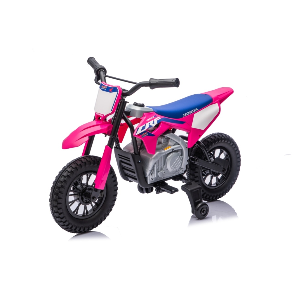 Elektrinis motociklas HONDA CFR450R, Pink-Elektromobiliai vaikams, Motociklai-e-vaikas