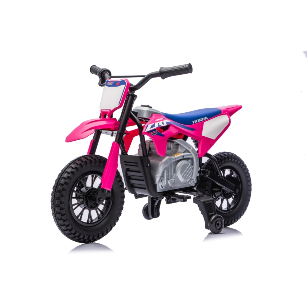Elektrinis motociklas HONDA CFR450R, Pink-Elektromobiliai vaikams, Motociklai-e-vaikas