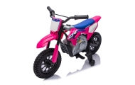 Elektrinis motociklas HONDA CFR450R, Pink-Elektromobiliai vaikams, Motociklai-e-vaikas