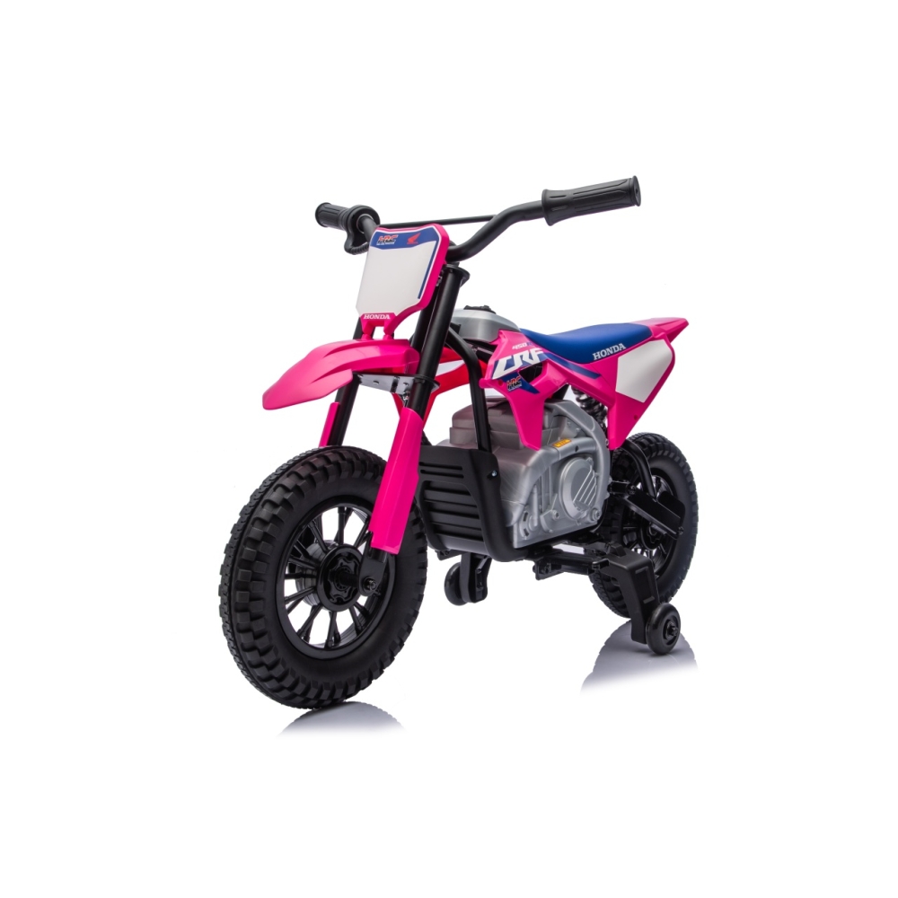 Elektrinis motociklas HONDA CFR450R, Pink-Elektromobiliai vaikams, Motociklai-e-vaikas