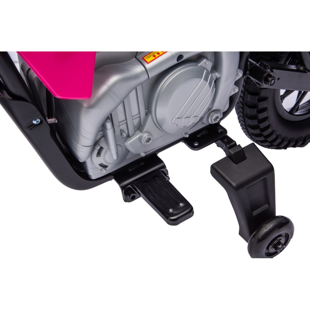 Elektrinis motociklas HONDA CFR450R, Pink-Elektromobiliai vaikams, Motociklai-e-vaikas
