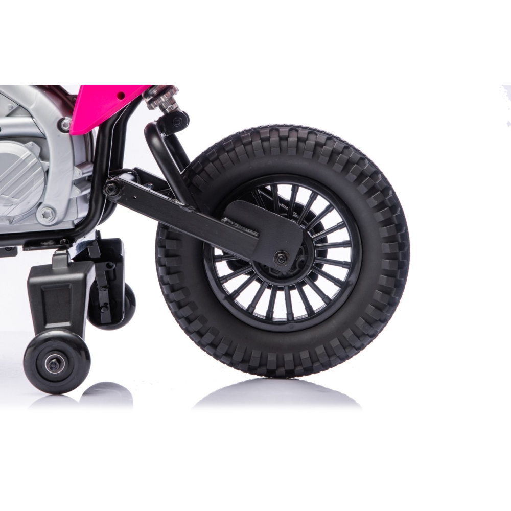 Elektrinis motociklas HONDA CFR450R, Pink-Elektromobiliai vaikams, Motociklai-e-vaikas