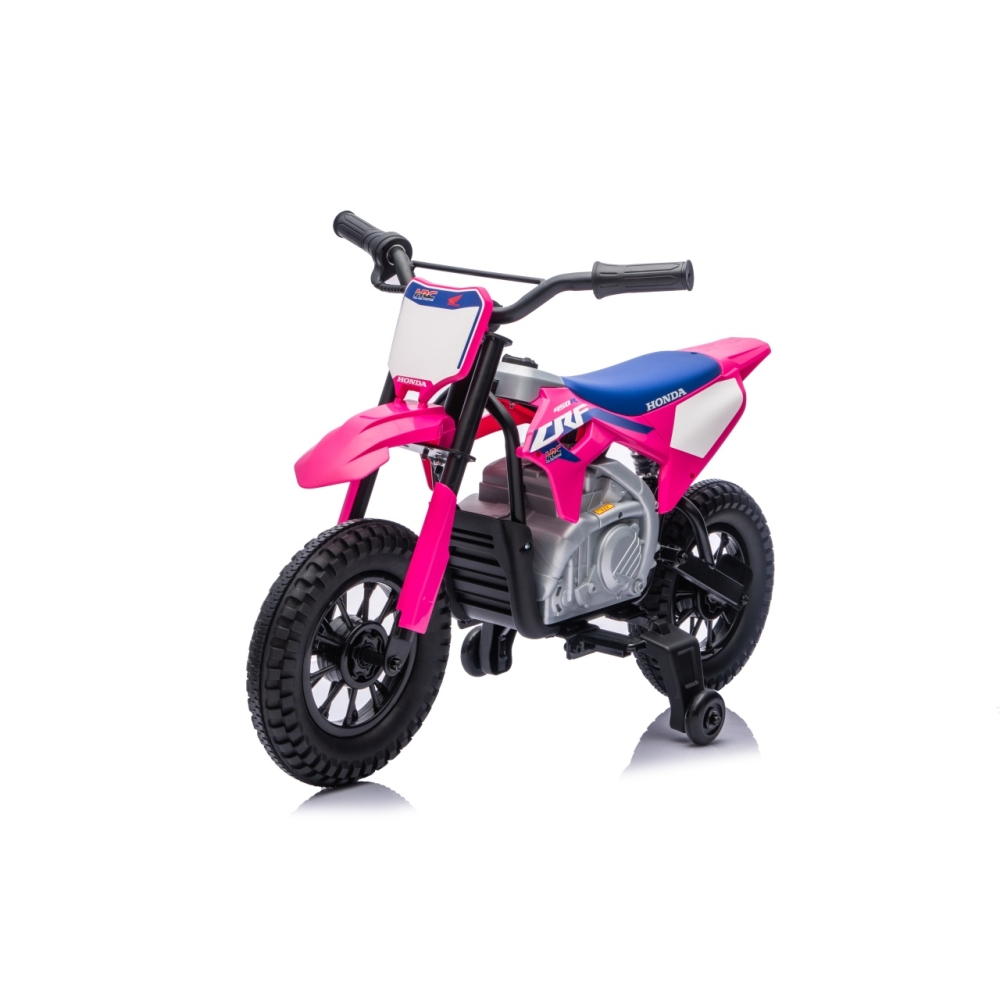 Elektrinis motociklas HONDA CFR450R, Pink-Elektromobiliai vaikams, Motociklai-e-vaikas