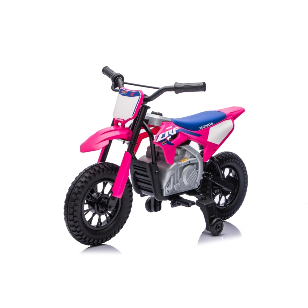 Elektrinis motociklas HONDA CFR450R, Pink-Elektromobiliai vaikams, Motociklai-e-vaikas