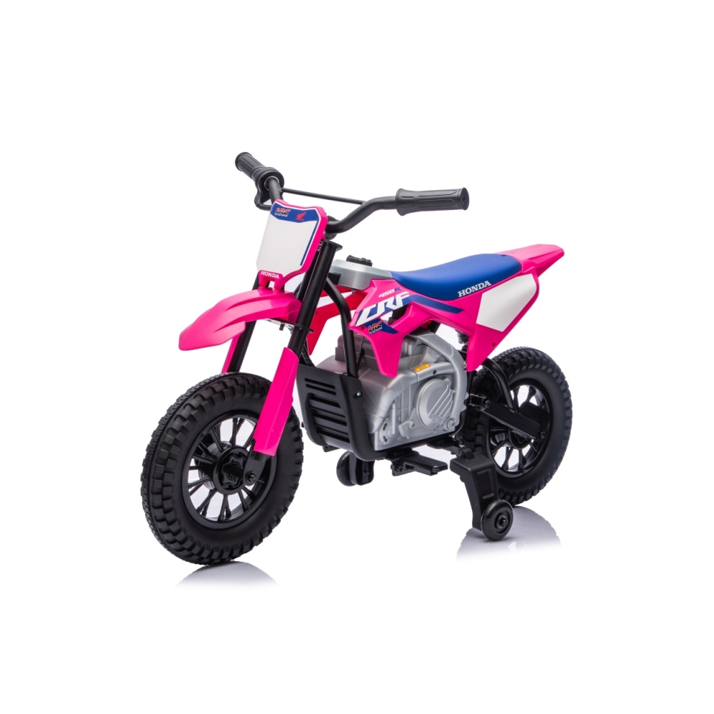Elektrinis motociklas HONDA CFR450R, Pink-Elektromobiliai vaikams, Motociklai-e-vaikas