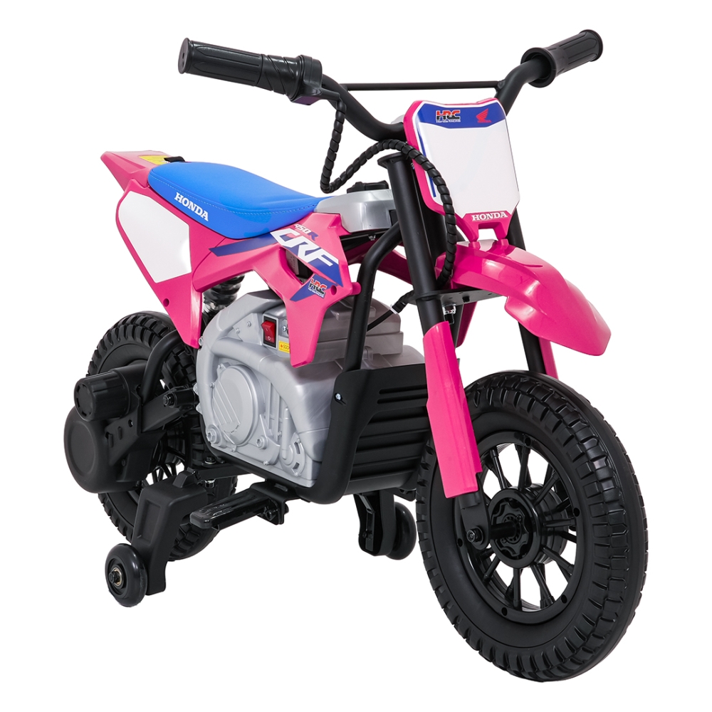 Elektrinis motociklas HONDA CFR450R, Pink-Elektromobiliai vaikams, Motociklai-e-vaikas
