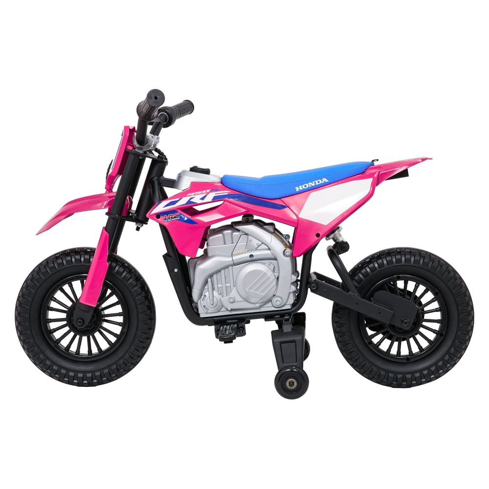 Elektrinis motociklas HONDA CFR450R, Pink-Elektromobiliai vaikams, Motociklai-e-vaikas