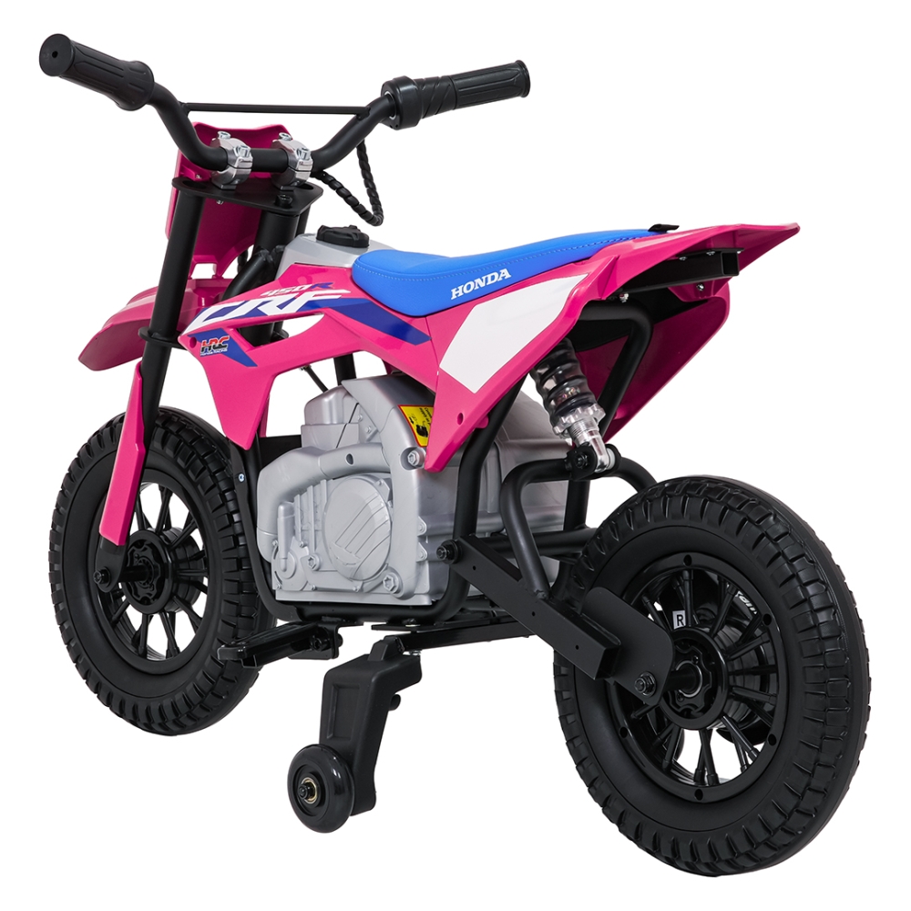 Elektrinis motociklas HONDA CFR450R, Pink-Elektromobiliai vaikams, Motociklai-e-vaikas