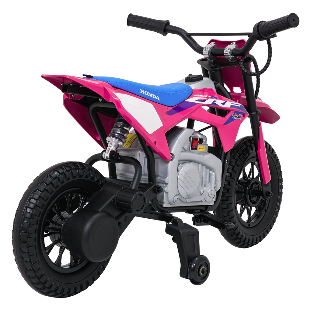 Elektrinis motociklas HONDA CFR450R, Pink-Elektromobiliai vaikams, Motociklai-e-vaikas