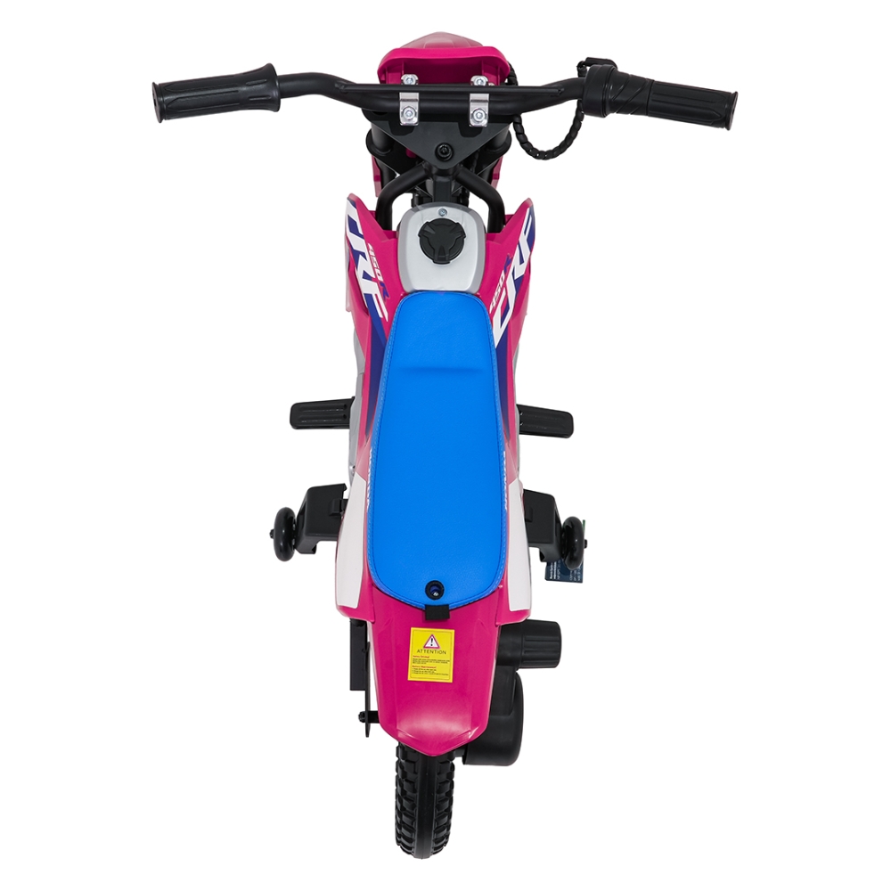 Elektrinis motociklas HONDA CFR450R, Pink-Elektromobiliai vaikams, Motociklai-e-vaikas