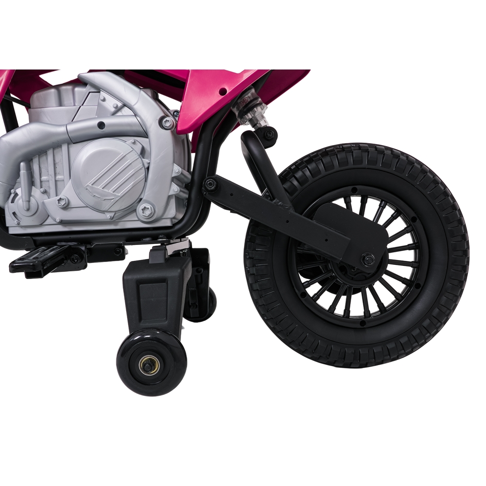 Elektrinis motociklas HONDA CFR450R, Pink-Elektromobiliai vaikams, Motociklai-e-vaikas