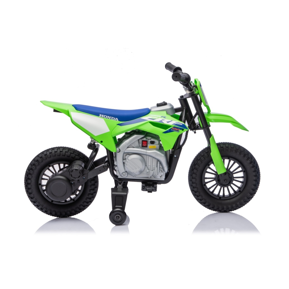 Elektrinis motociklas HONDA CFR450R, Green-Elektromobiliai vaikams, Motociklai-e-vaikas