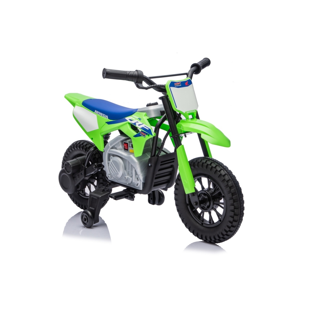 Elektrinis motociklas HONDA CFR450R, Green-Elektromobiliai vaikams, Motociklai-e-vaikas