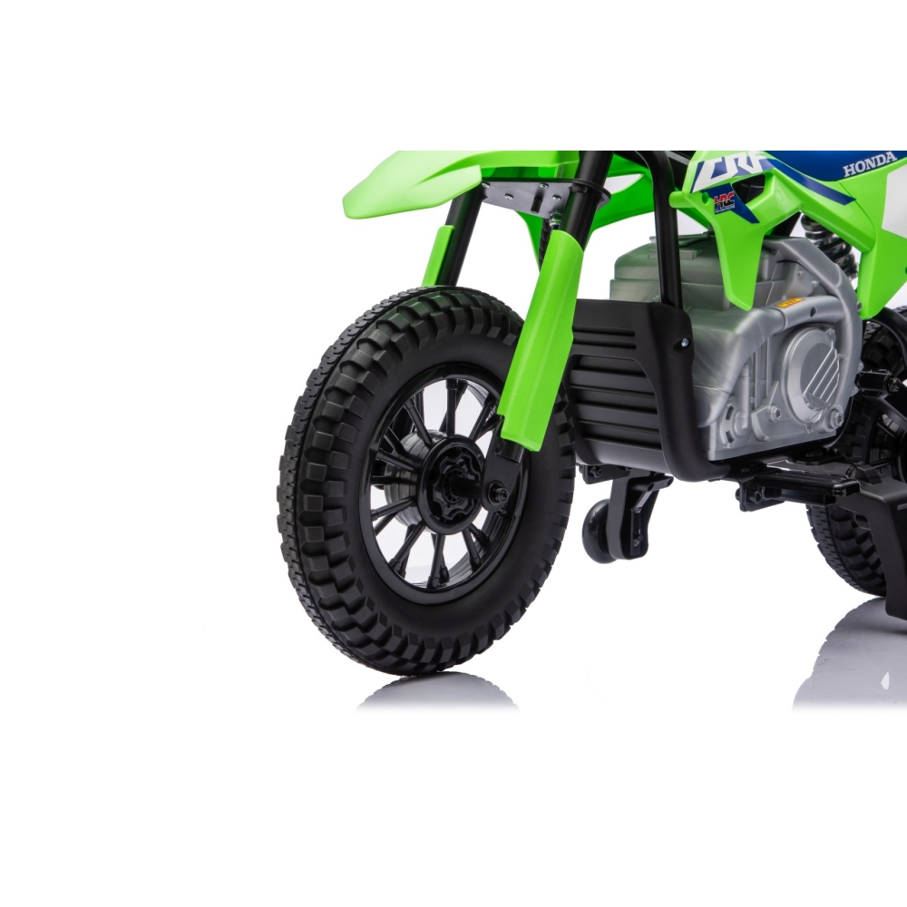 Elektrinis motociklas HONDA CFR450R, Green-Elektromobiliai vaikams, Motociklai-e-vaikas