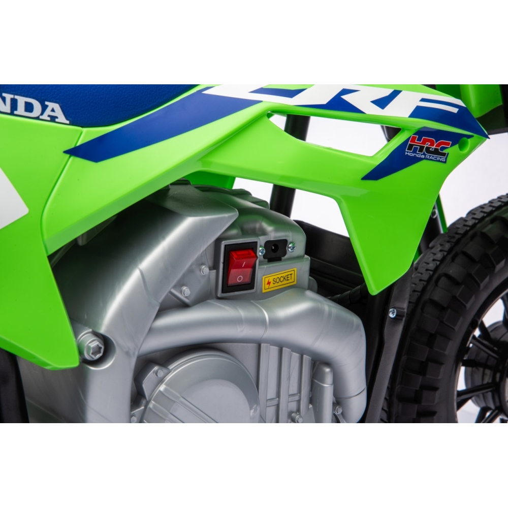 Elektrinis motociklas HONDA CFR450R, Green-Elektromobiliai vaikams, Motociklai-e-vaikas