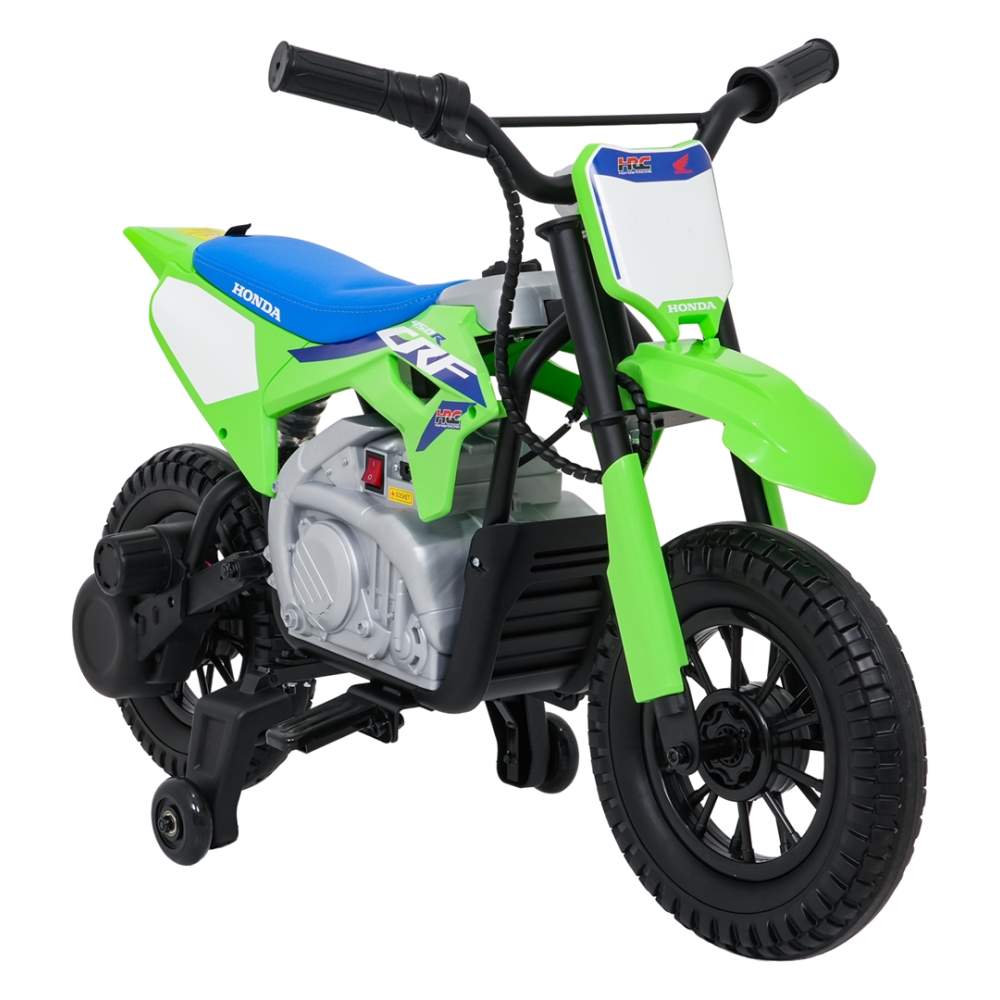 Elektrinis motociklas HONDA CFR450R, Green-Elektromobiliai vaikams, Motociklai-e-vaikas