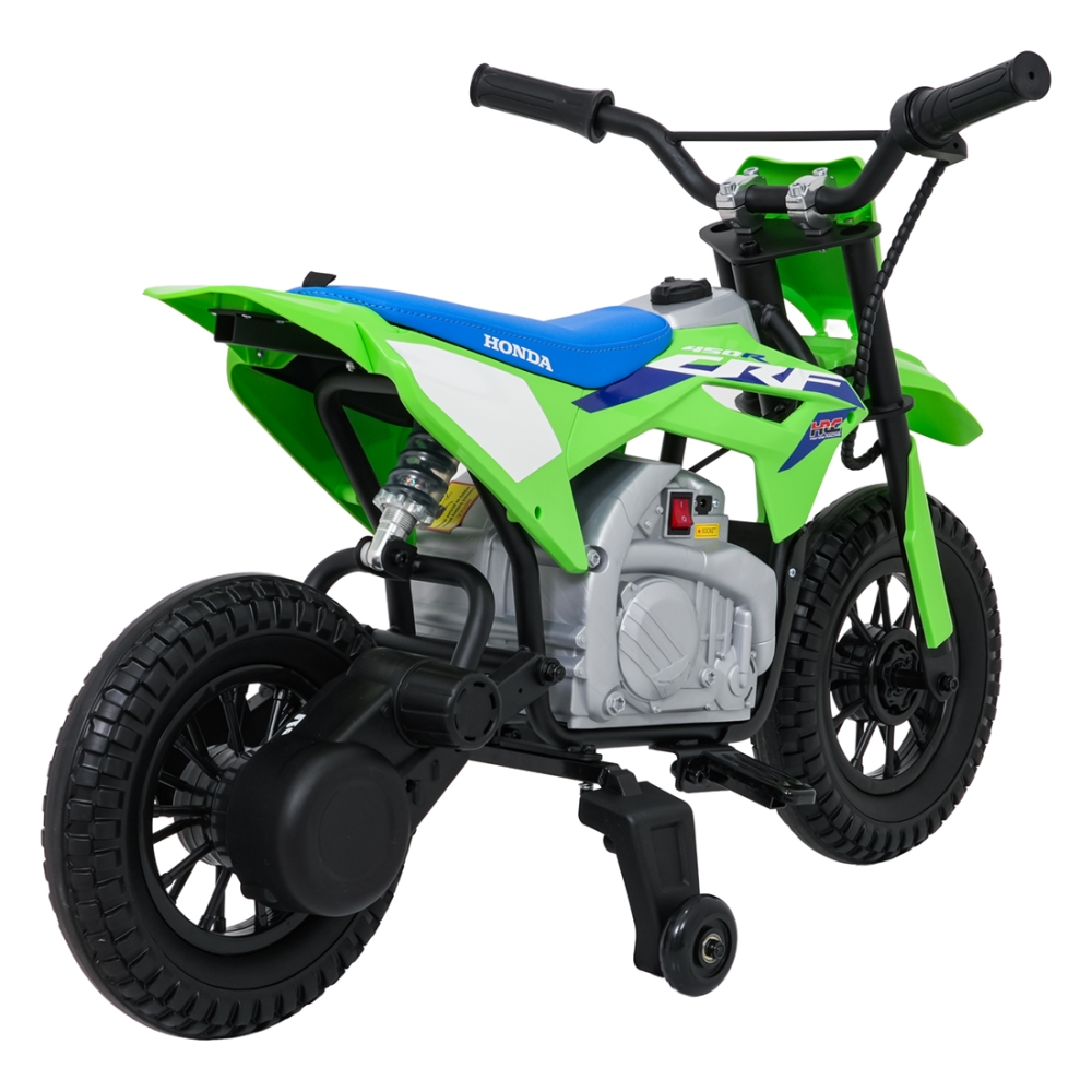 Elektrinis motociklas HONDA CFR450R, Green-Elektromobiliai vaikams, Motociklai-e-vaikas