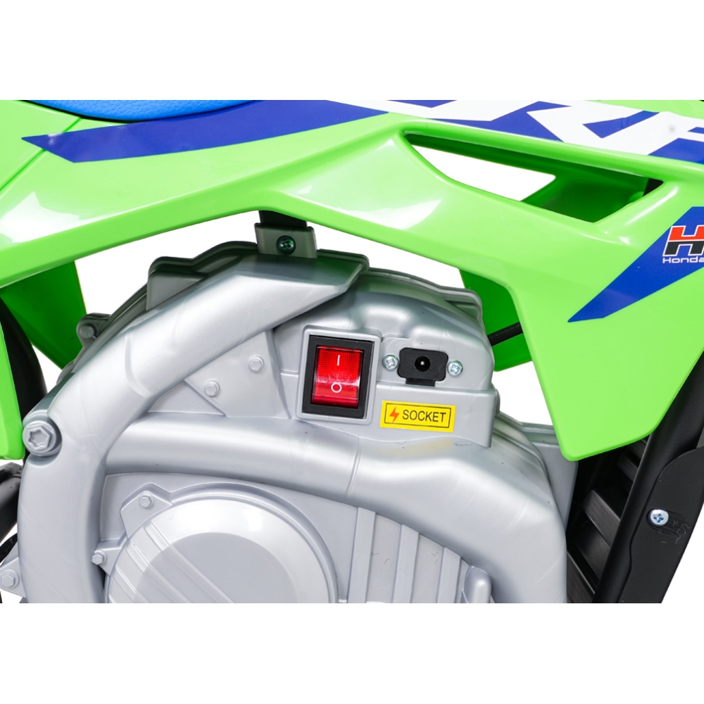 Elektrinis motociklas HONDA CFR450R, Green-Elektromobiliai vaikams, Motociklai-e-vaikas