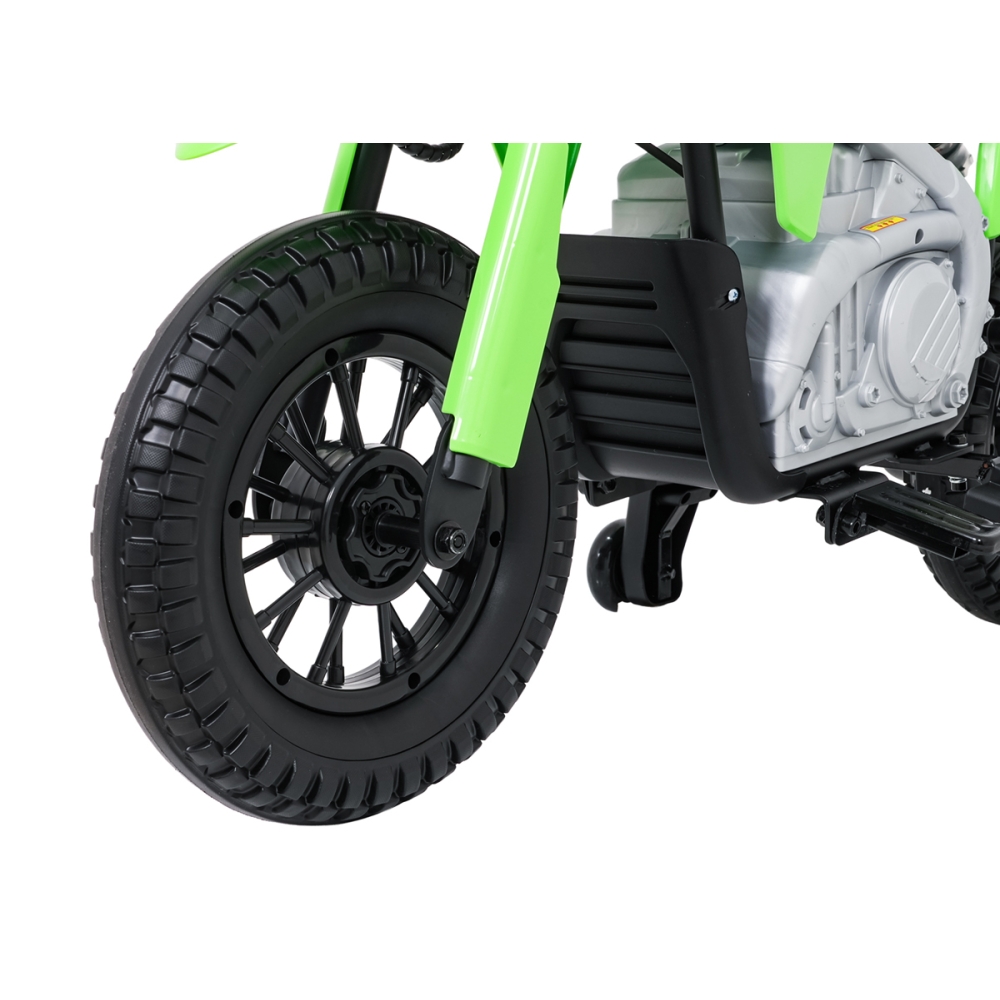 Elektrinis motociklas HONDA CFR450R, Green-Elektromobiliai vaikams, Motociklai-e-vaikas