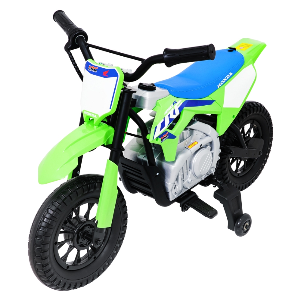 Elektrinis motociklas HONDA CFR450R, Green-Elektromobiliai vaikams, Motociklai-e-vaikas