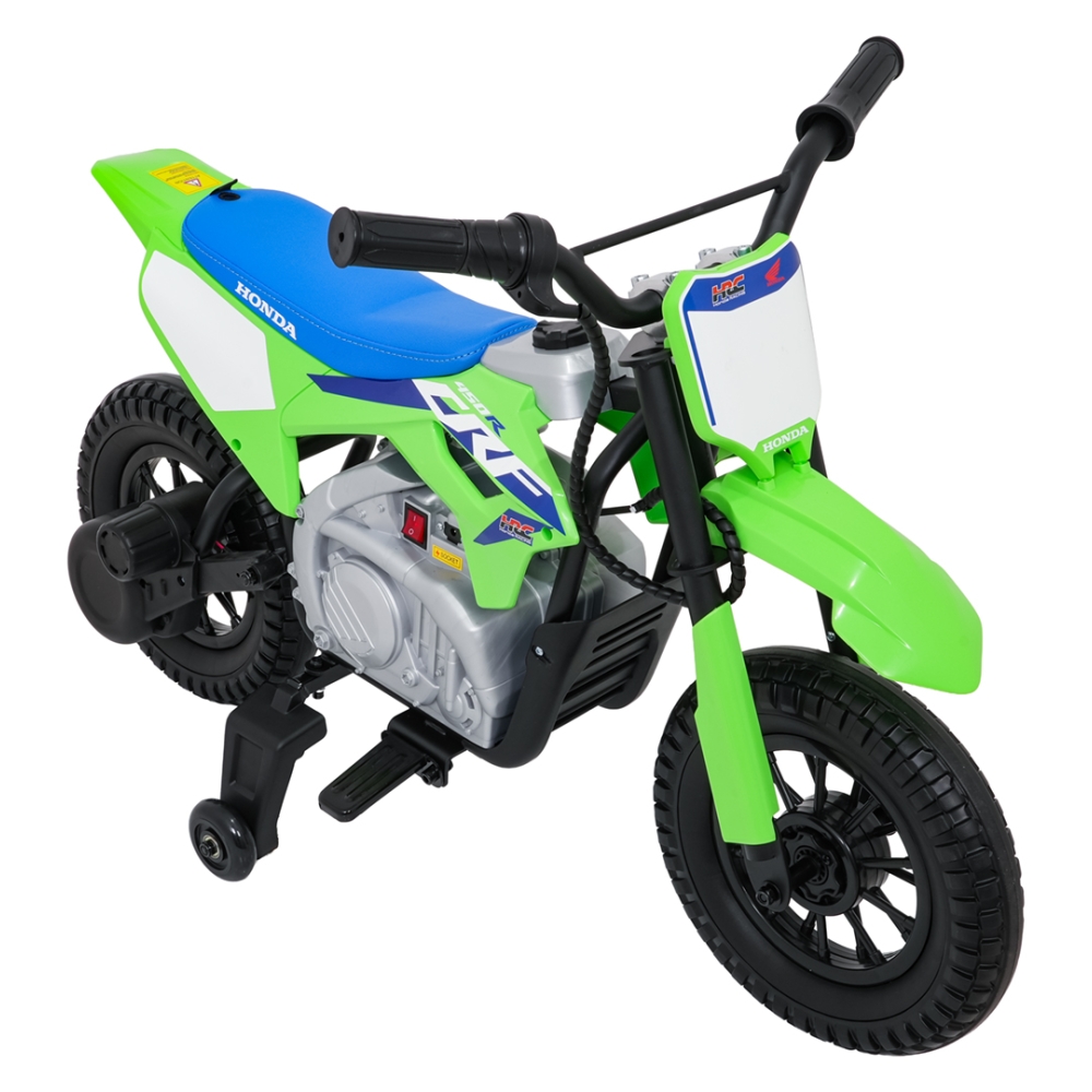 Elektrinis motociklas HONDA CFR450R, Green-Elektromobiliai vaikams, Motociklai-e-vaikas