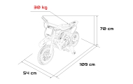 Elektrinis motociklas HONDA CFR450R, Blue-Elektromobiliai vaikams, Motociklai-e-vaikas