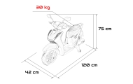 Pojazd Motor Skuter HONDA SH125I Biały